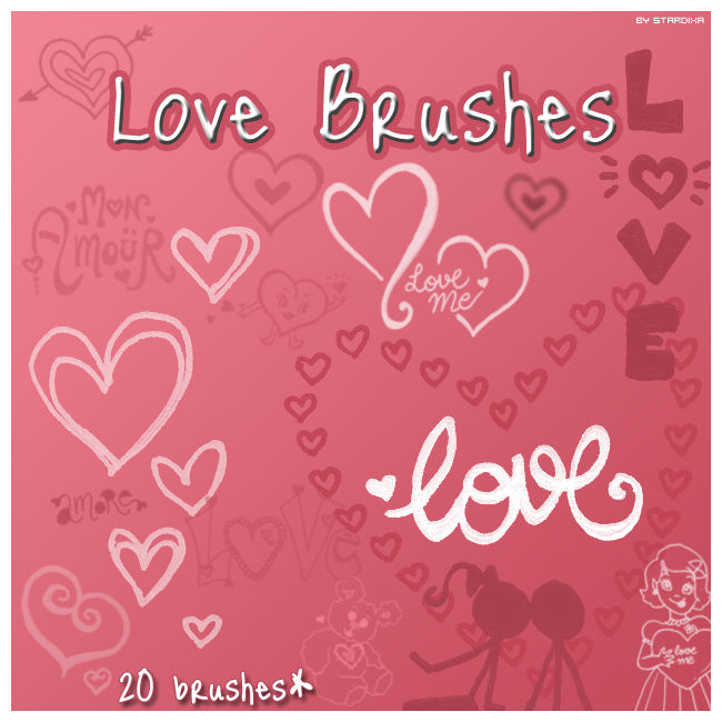 Love brushes by stardixa on DeviantArt