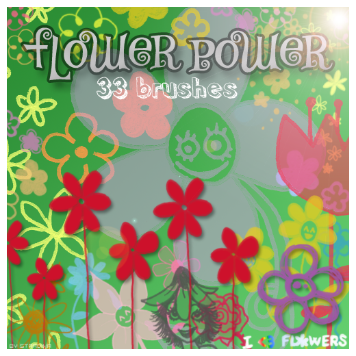 Flower Power brushes