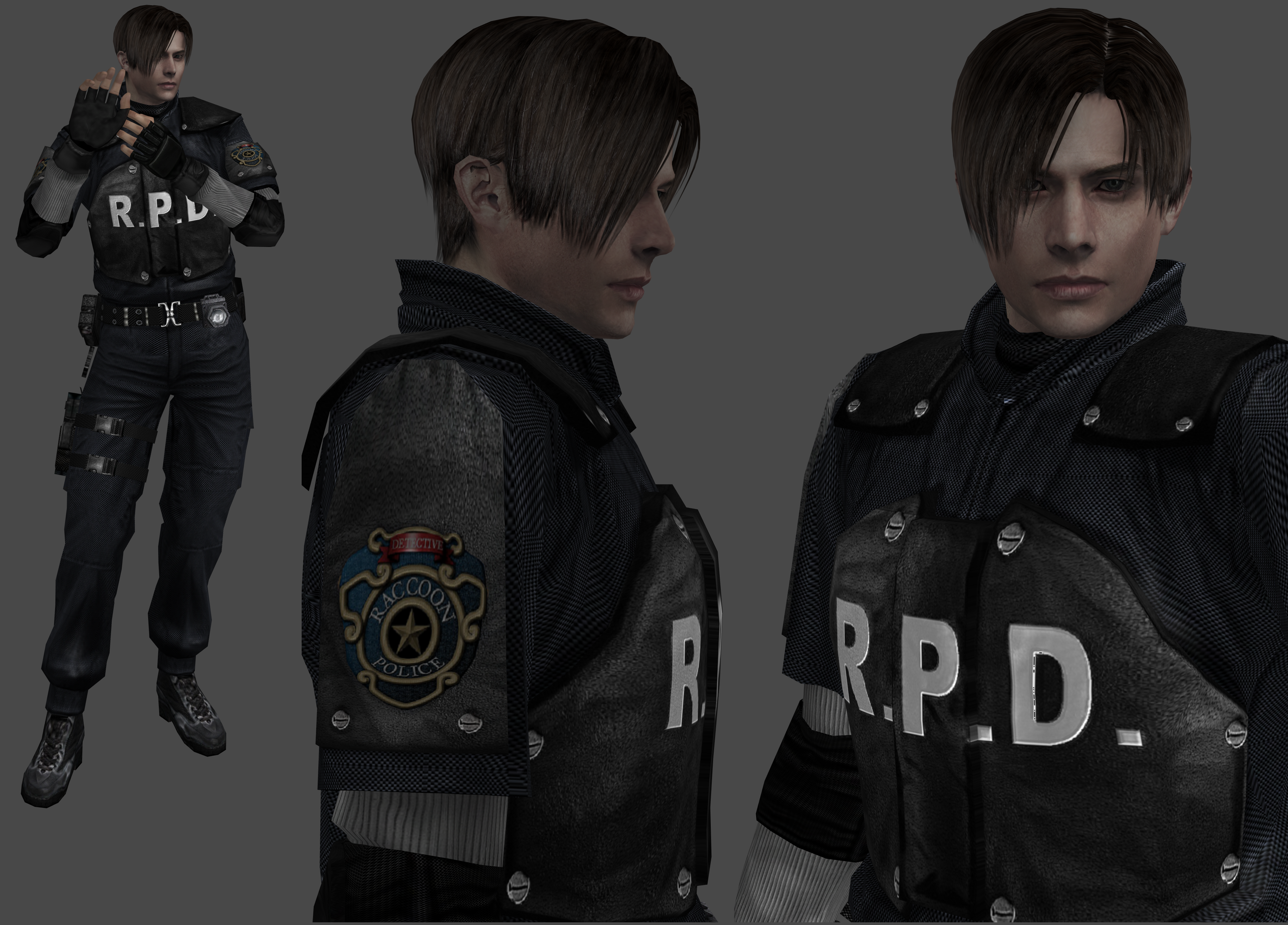 High poly Leon RPD HD from Resident evil 4