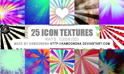 25 icon textures (rays)