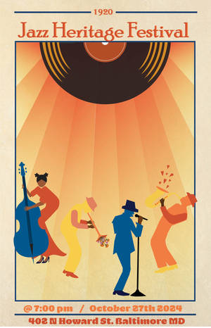 Jazz Festival Poster, de KaseyCreativeSpace