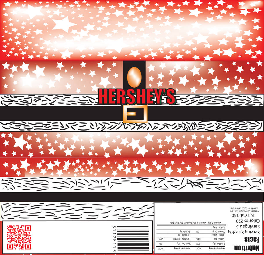 Festive Hershey's Bar Design by bugsmithproductions on DeviantArt