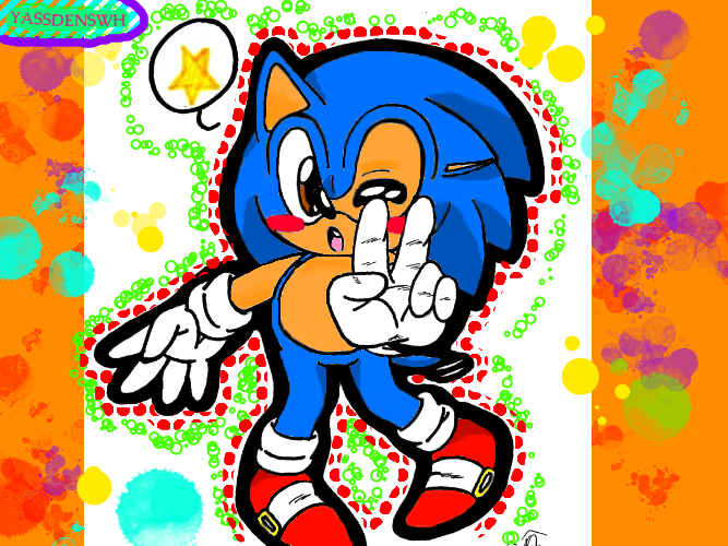 classic sonic is kinda trippy by YASSDENSWH on DeviantArt