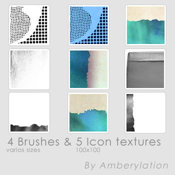 4 Brushes And 5 Icon Textures by Amberylation on DeviantArt