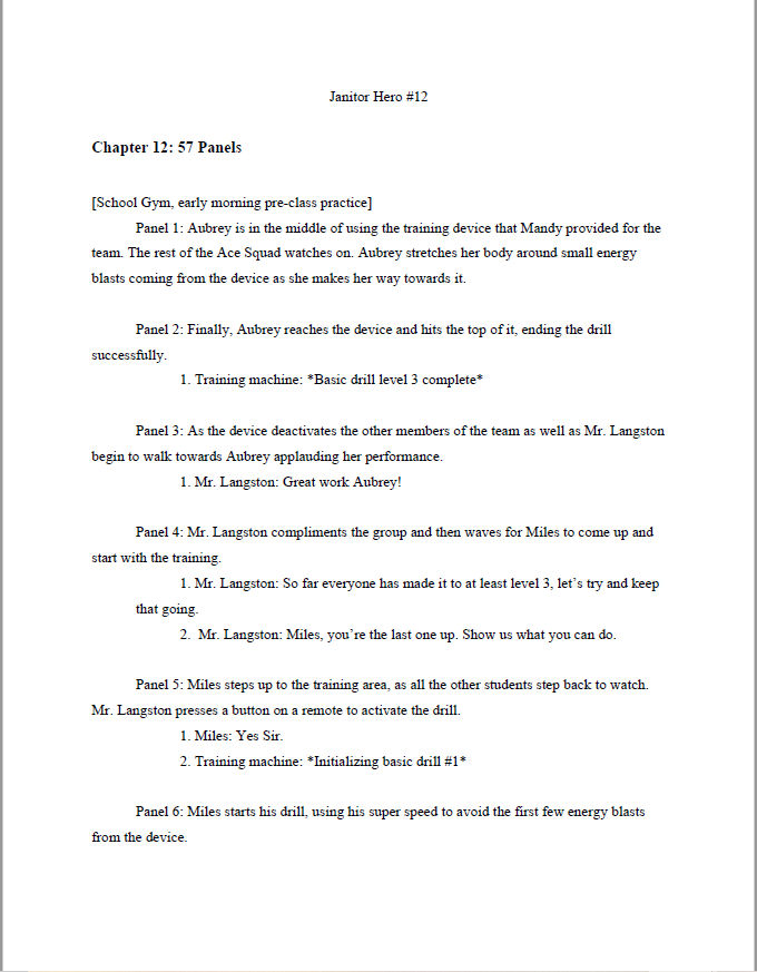 Janitor Hero Chapter 12 Script by JJaz1 on DeviantArt