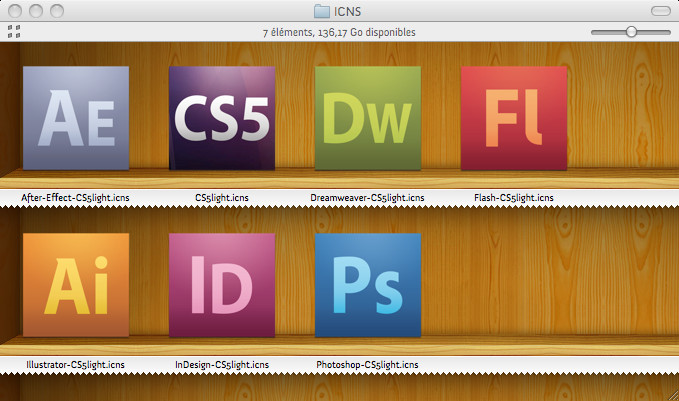 Adobe CS5 icons Light