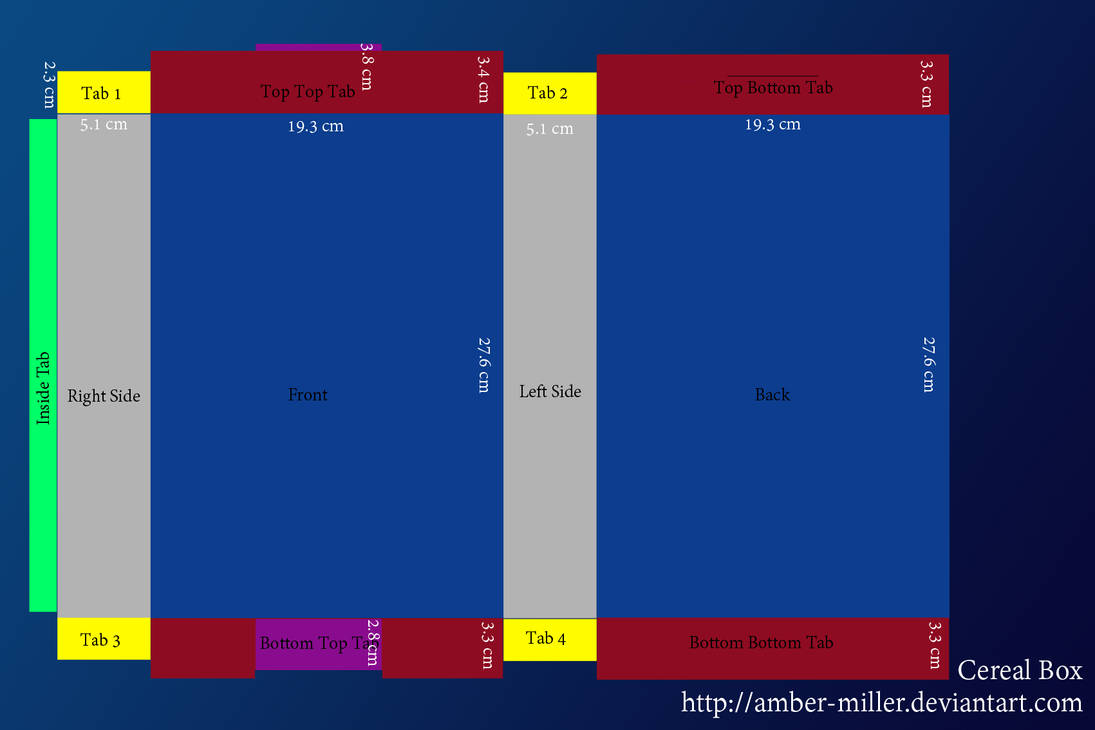 Cereal Box Template by AmberMiller on DeviantArt