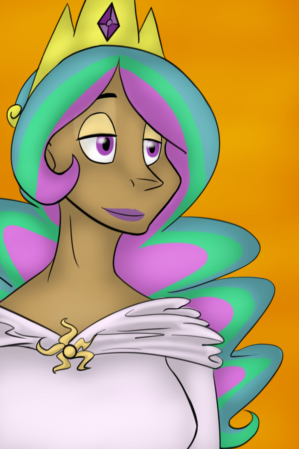 Human princess Celestia by kerorolover16 on DeviantArt