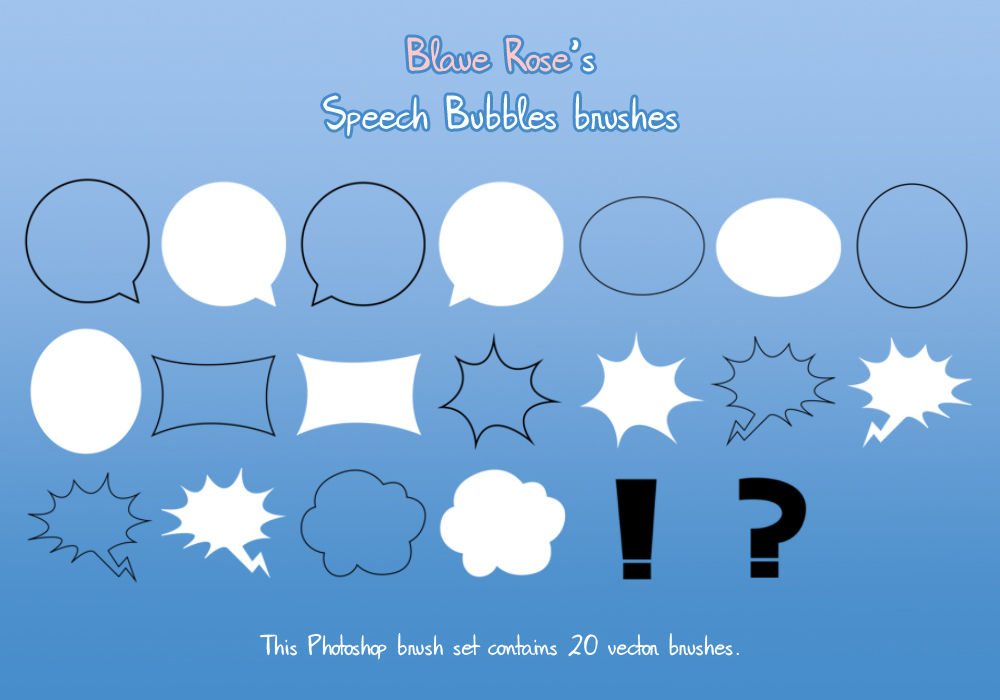 Speech Bubbles Brushes