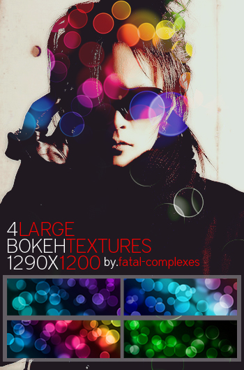 4 large bokeh textures