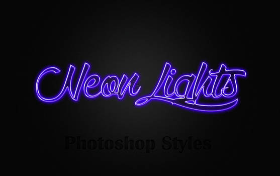 Neon Lights Photoshop Styles
