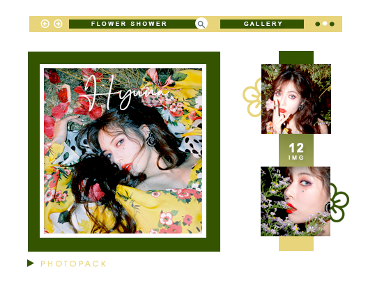 Photopack Hyuna Flower Shower Hannak By Hannavs999 On Deviantart