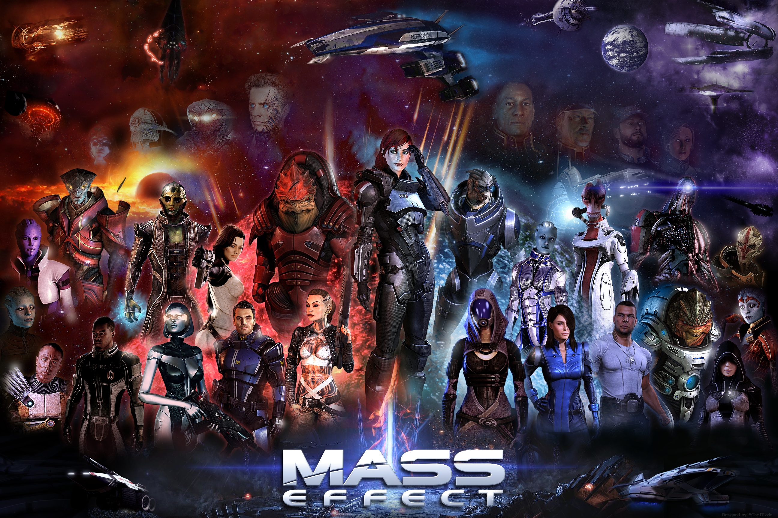 Mass Effect Poster (36x24) (Female Shepard)