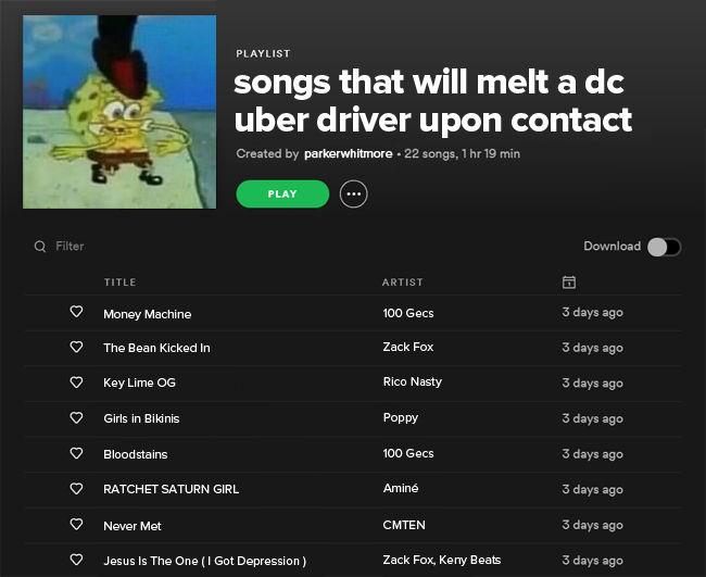 Spotify Playlist Template by swanrcnson on DeviantArt Spotify Playlist Template by swanrcnson on DeviantArt