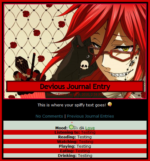 Grell Journal Skin