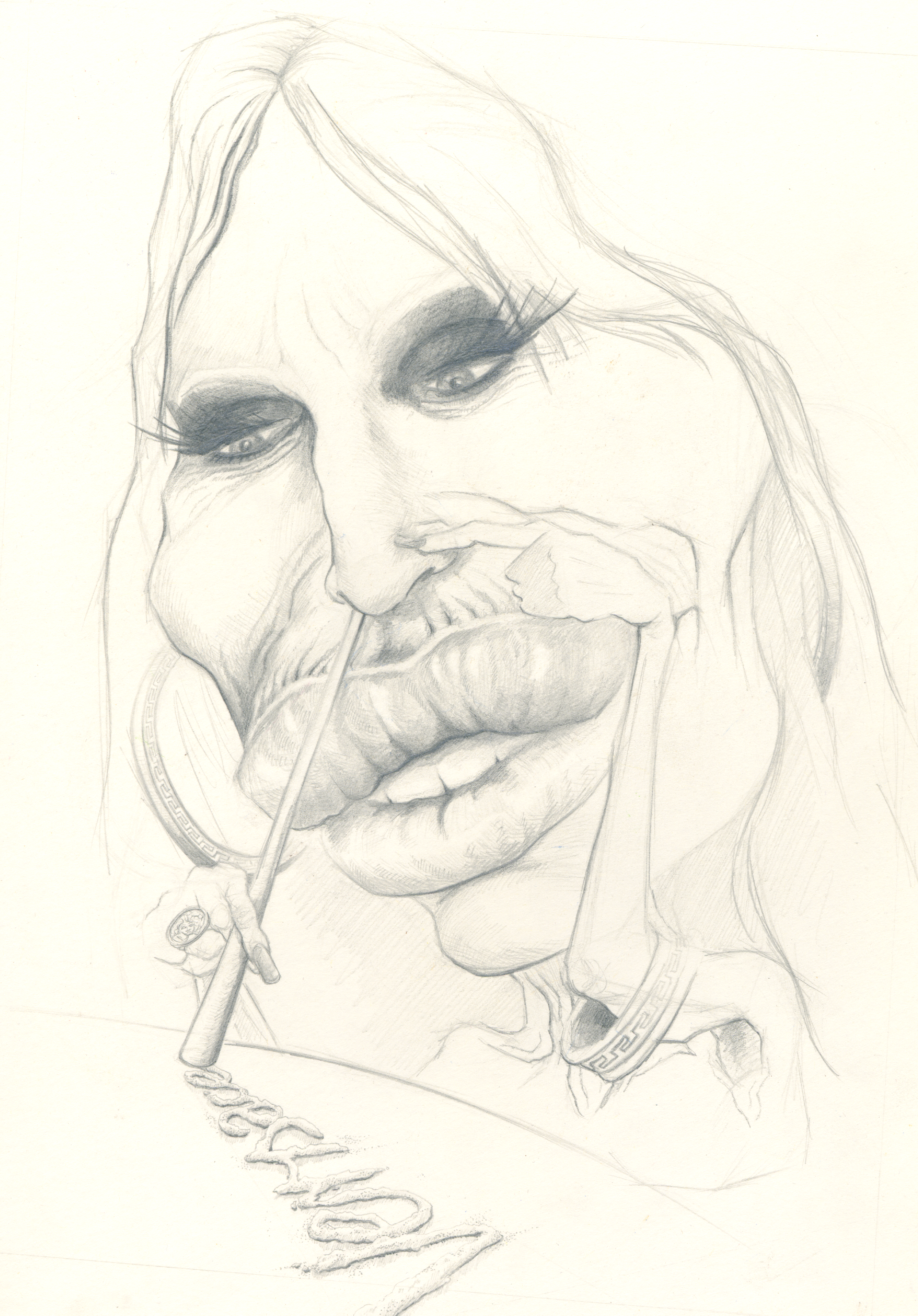 Donatella top versace sketches