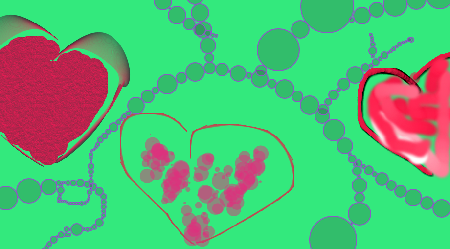 three hearts thing..... i was bored