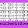 Pack de brushes de maquillaje para Photoshop.