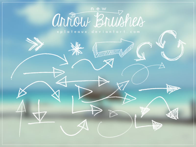 New Arrow Brushes || xPlateaux by xPlateaux