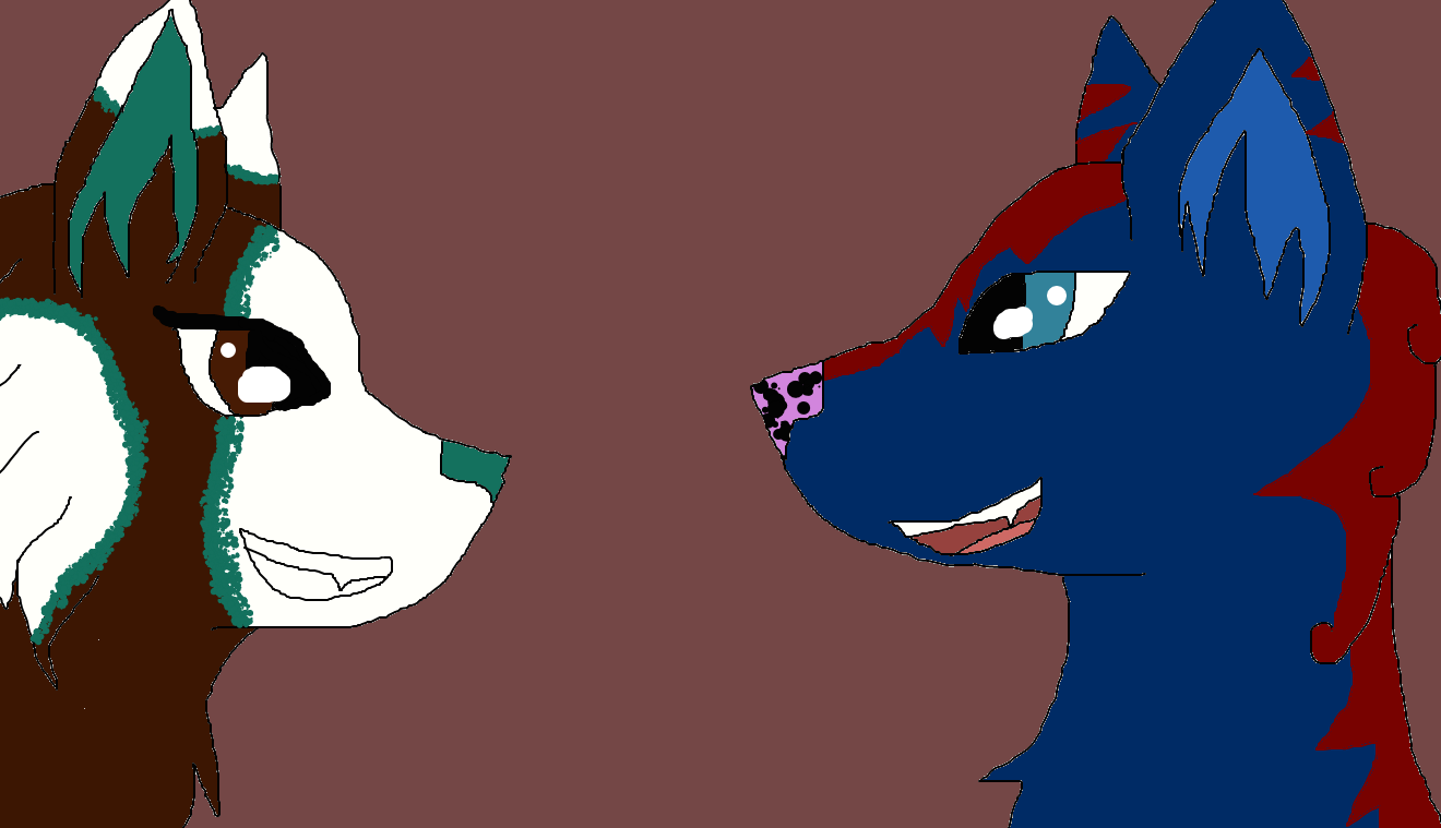 Me and my friend 2 by artwolf327 on DeviantArt