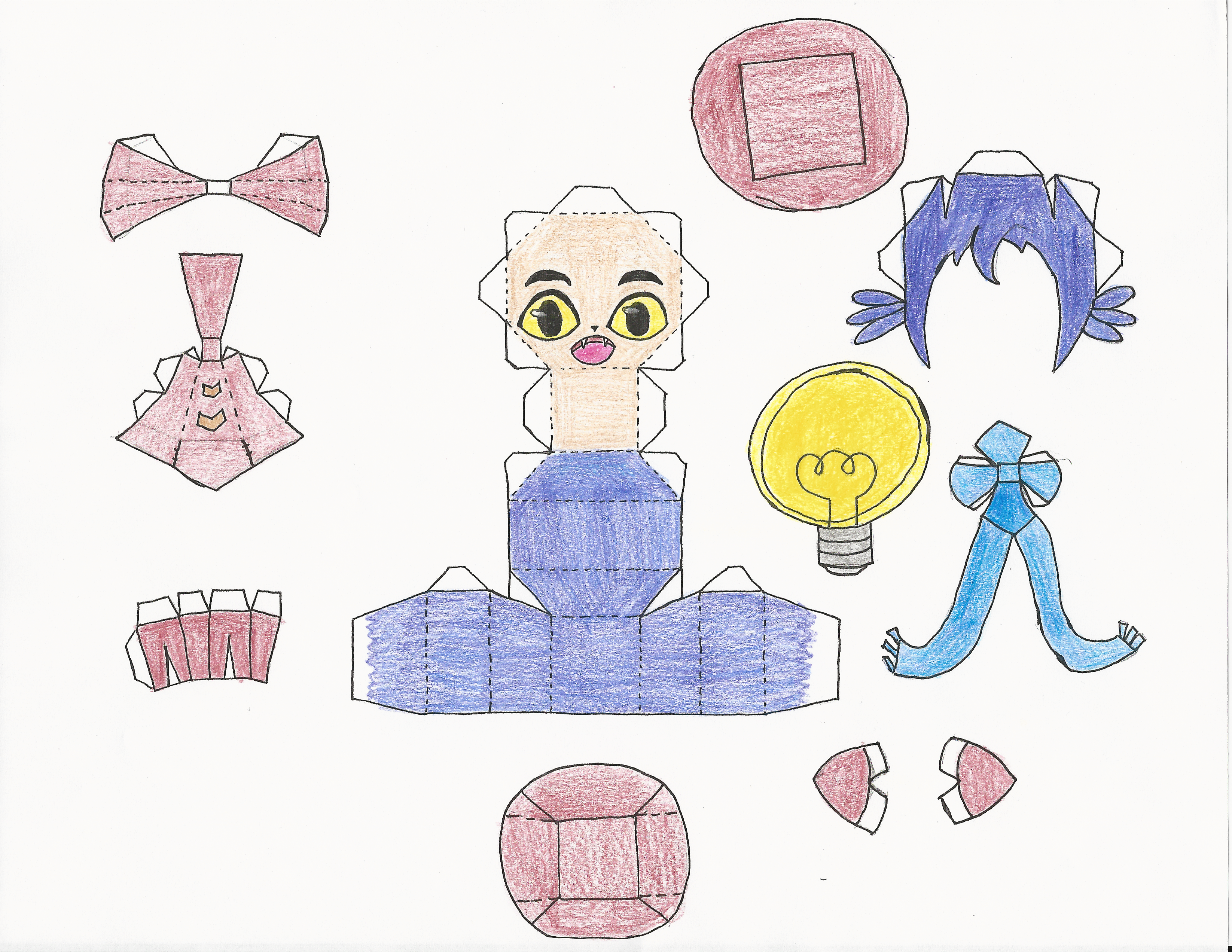 Niko (from Oneshot) Papercraft Pattern by RobinTheBard on DeviantArt