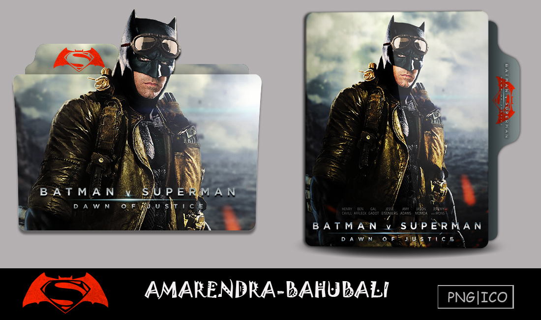 Batman v SupermanDawn of Justice(2016) Folder Icon by G0D-0F-THUND3R on ...