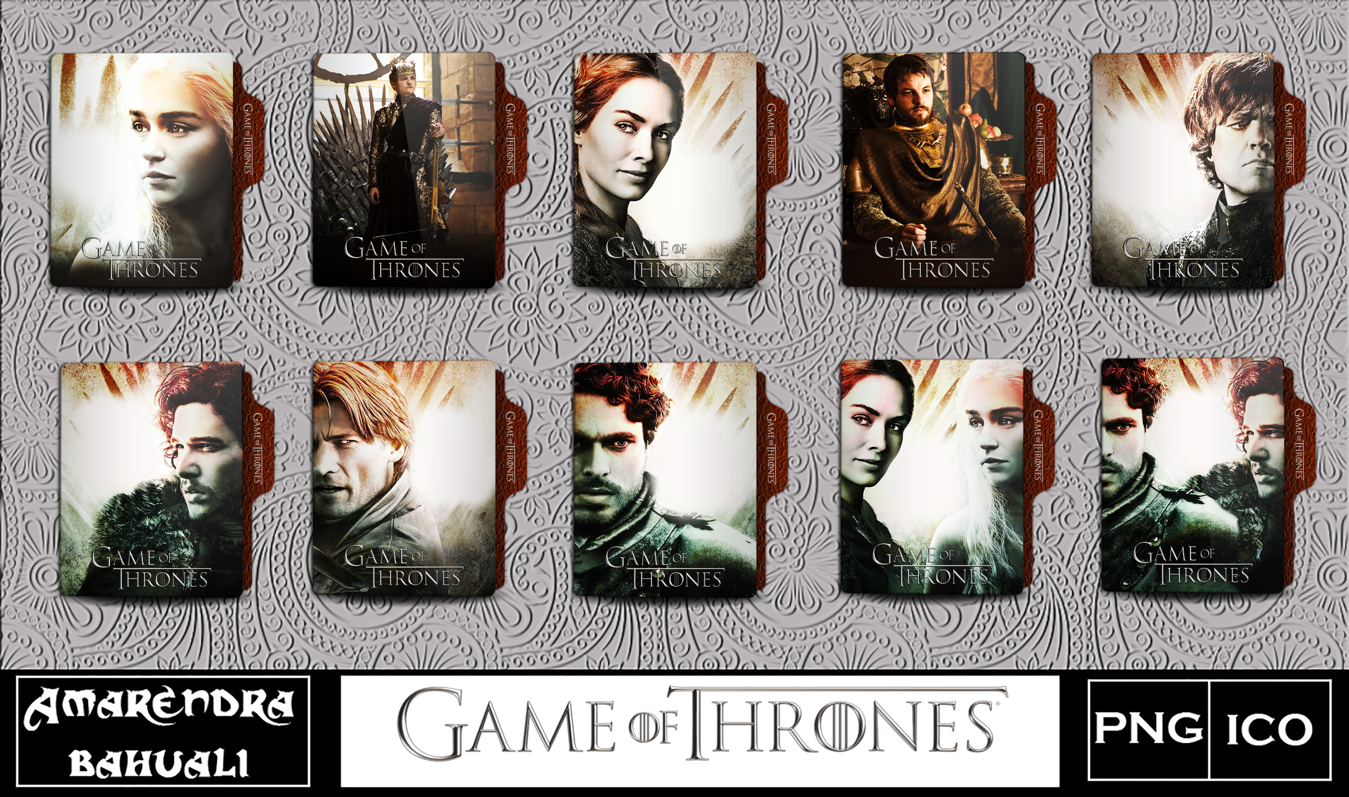 Game of Thrones Season 1-8 Folder Icons by kp9624 on DeviantArt