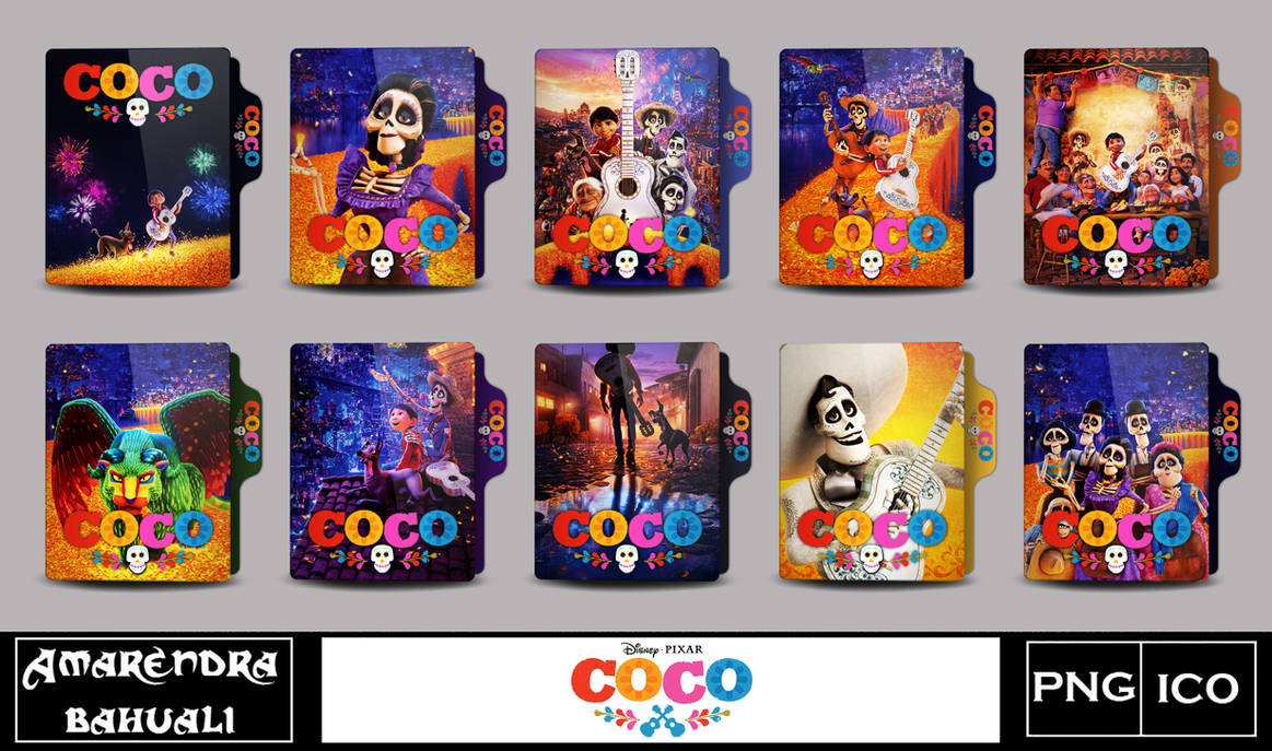 Coco (2017) folder icon by G0D0FTHUND3R on DeviantArt