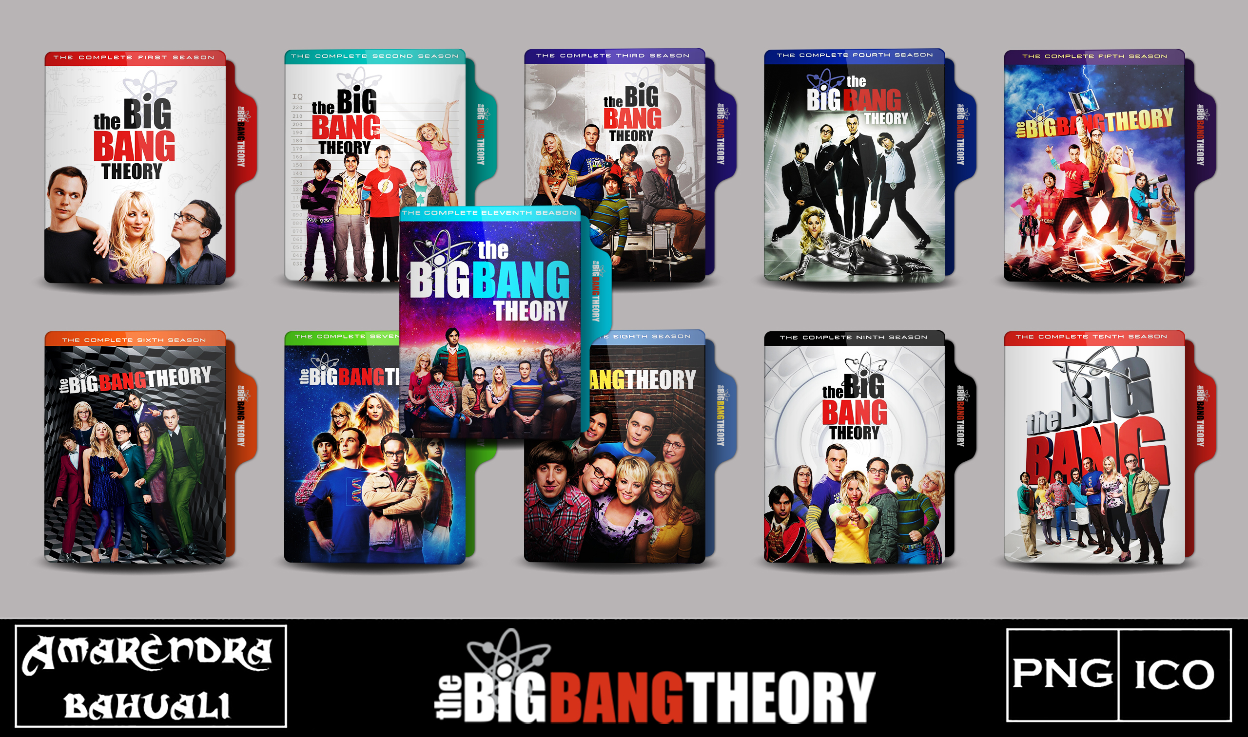 The Big Bang Theory Folder Icon Collection by G0D 0F THUND3R on