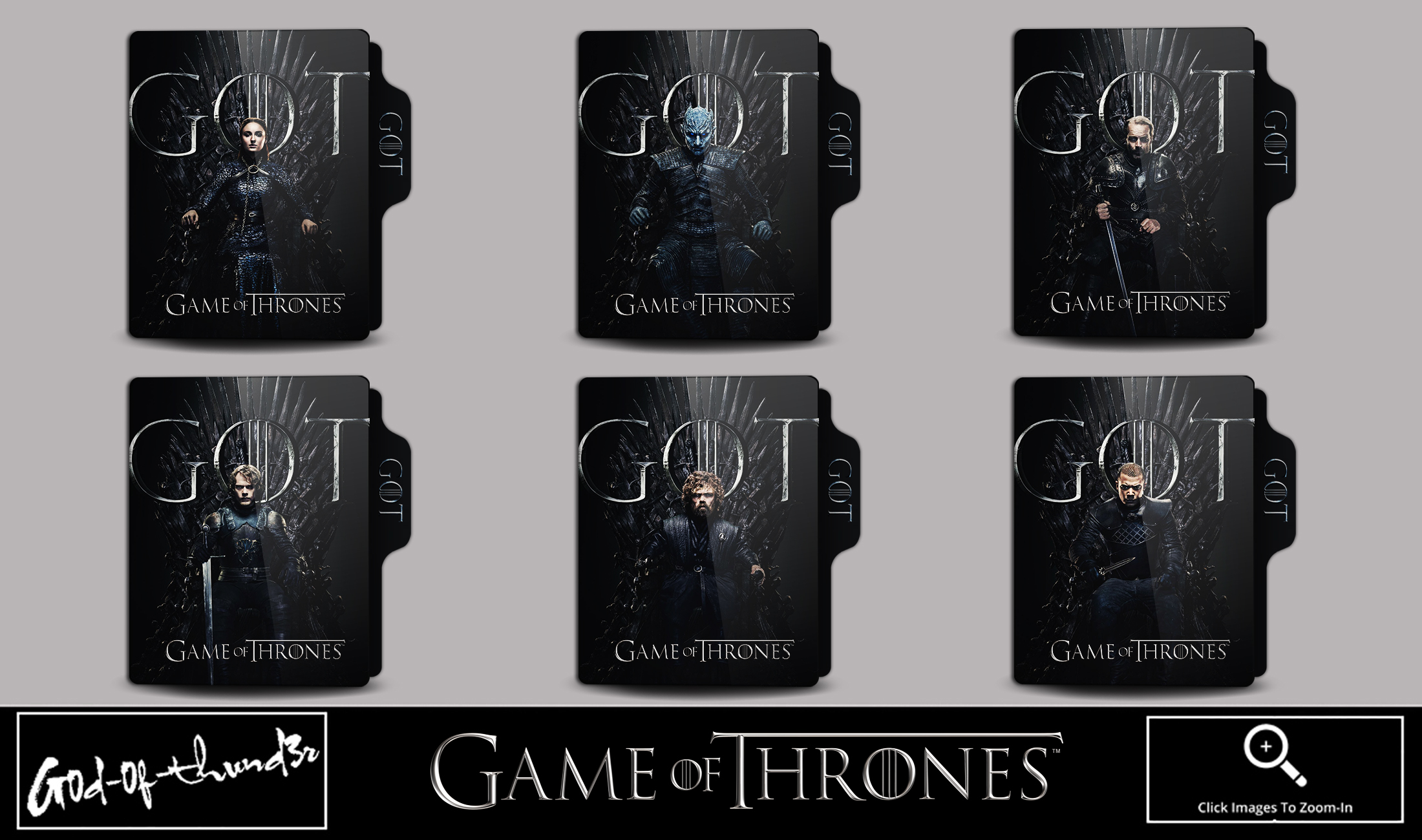 Game of Thrones Seasons 1-8 Folder Icons by NicholasMacAldonich on  DeviantArt