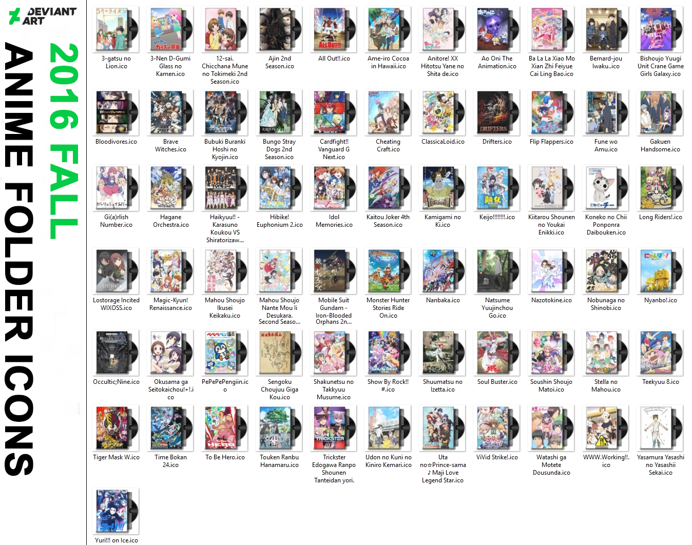 2016 Fall - Anime Folder Icons PACK by mikamikapd on DeviantArt