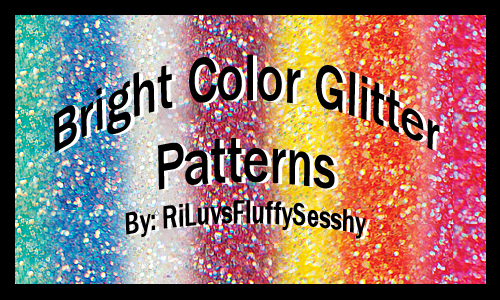 Bright Color Glitter Patterns