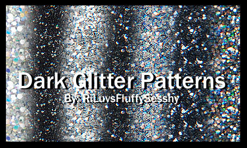 Dark Glitter Patterns