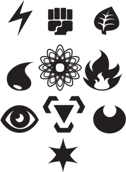 Pokemon Energy Symbols Vectorized