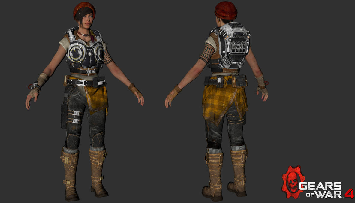 Gears of War 4 Kait Diaz Armoured / 3D Model by MisakiModding on