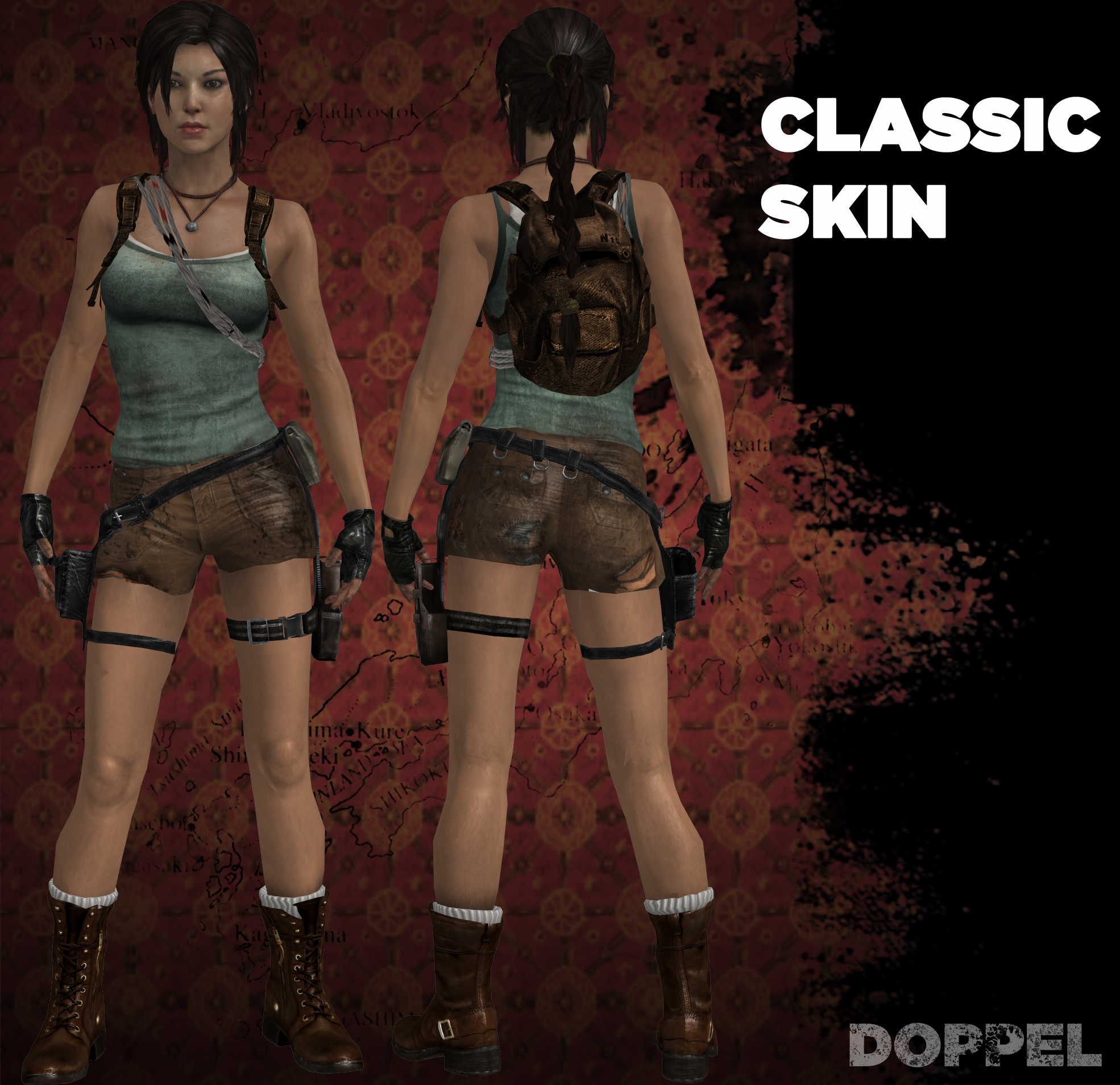 Tomb Raider Classic Skin Mod By Doppelstuff On Deviantart