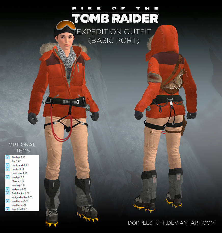 ROTTR Expedition outfit (basic port) by doppelstuff on DeviantArt