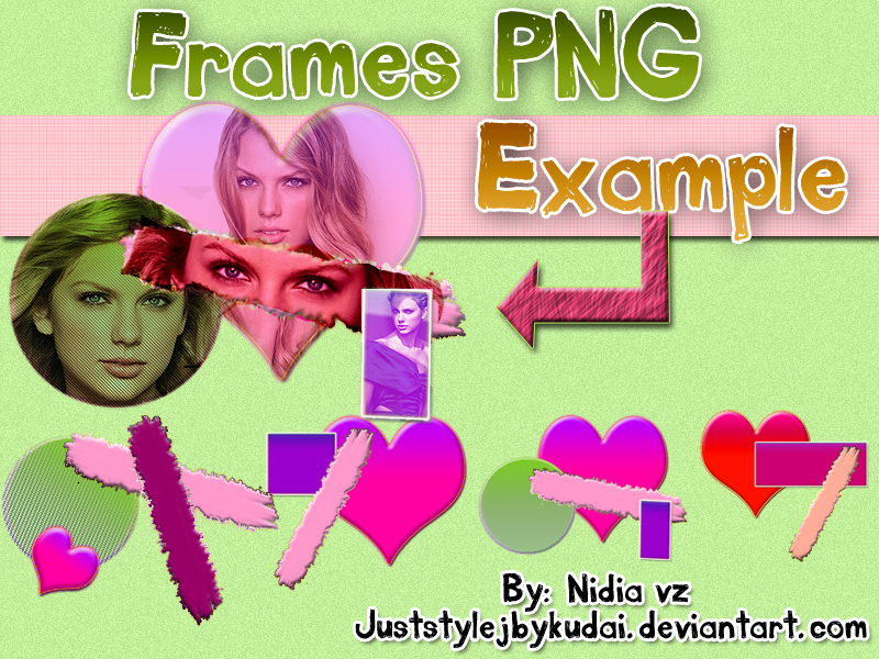 Frames Heart PNG Pack