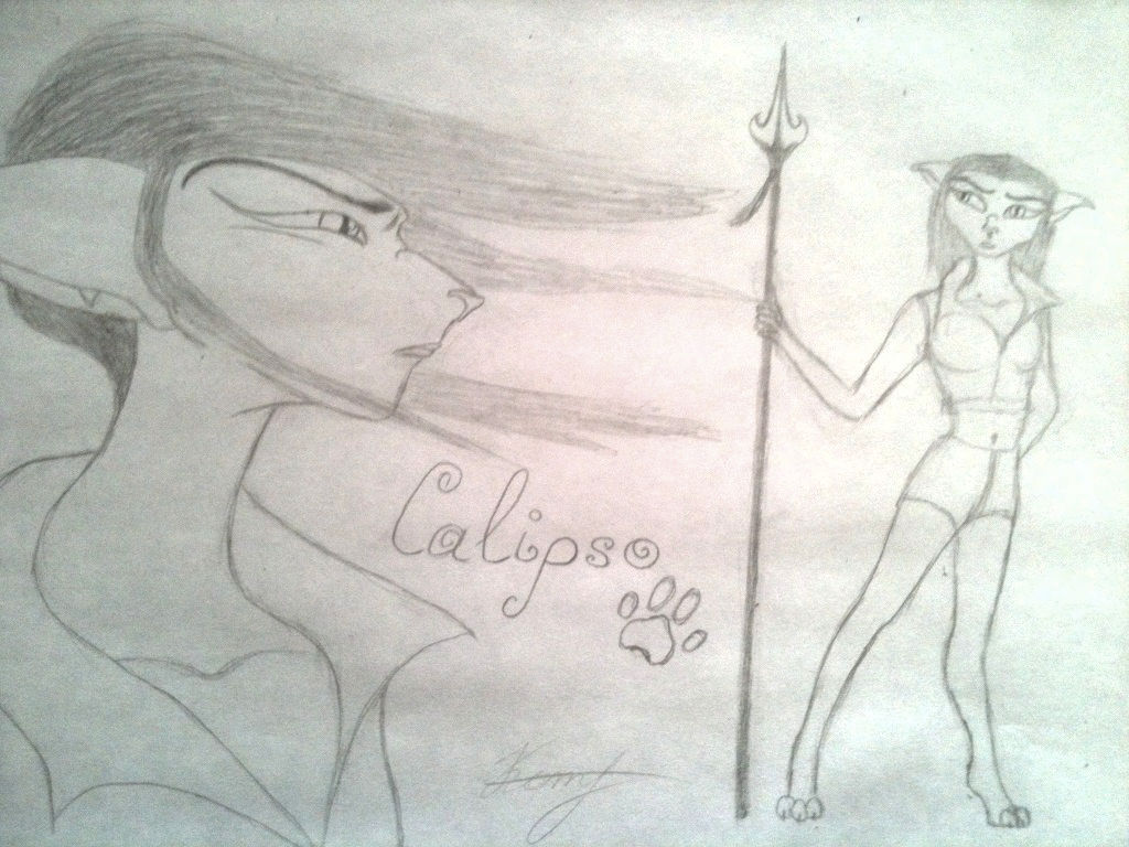 Calipso sketch by GuardianOfNightmares on DeviantArt