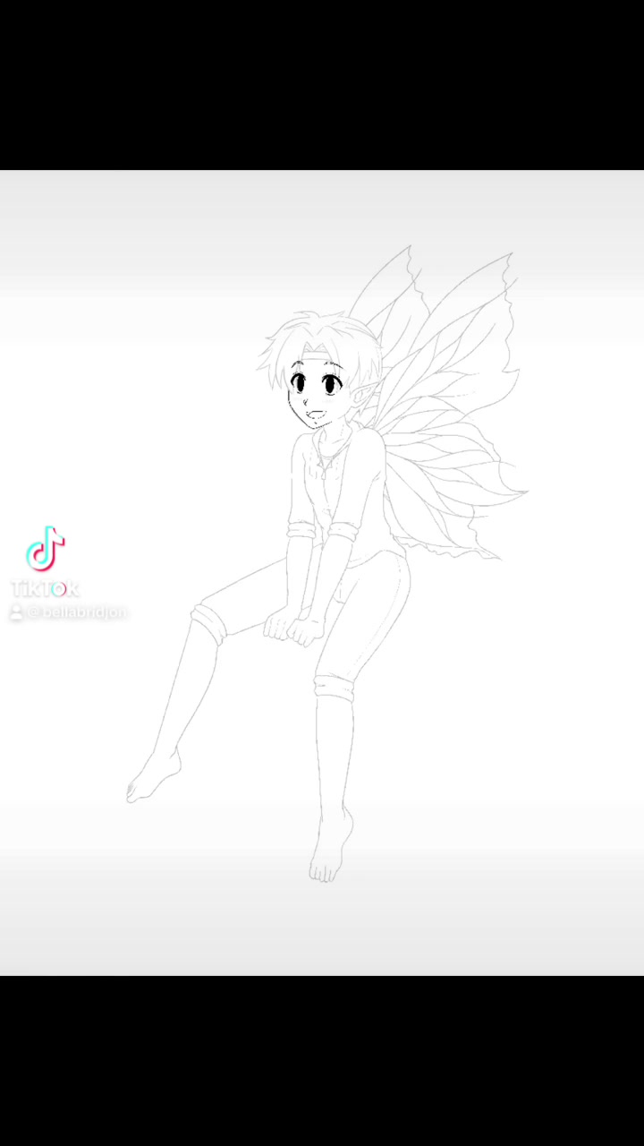 Shi the Fairy Boy OC Commission Timelapse [Tiktok]