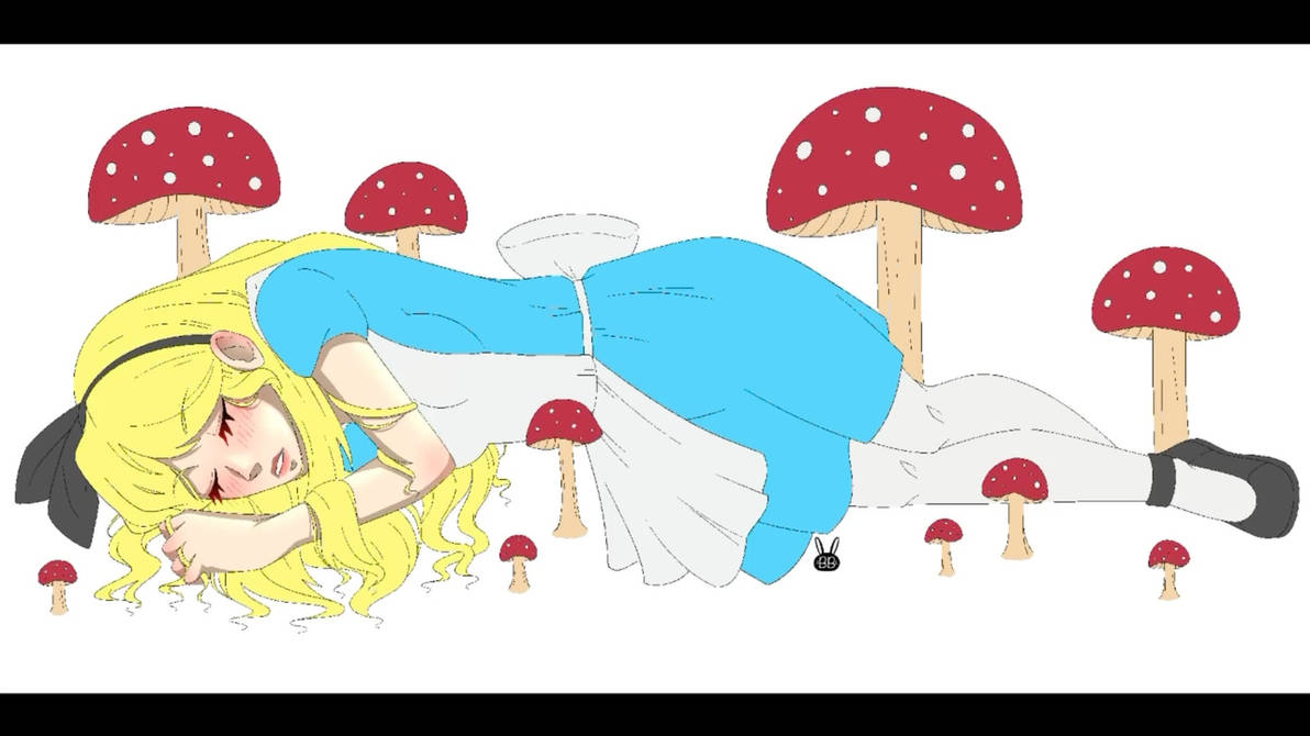 Alice - Sleeping in Wonderland [SPEEDPAINT] by BellaBridjon on DeviantArt