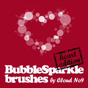 BubbleSparkle Heart Brushes