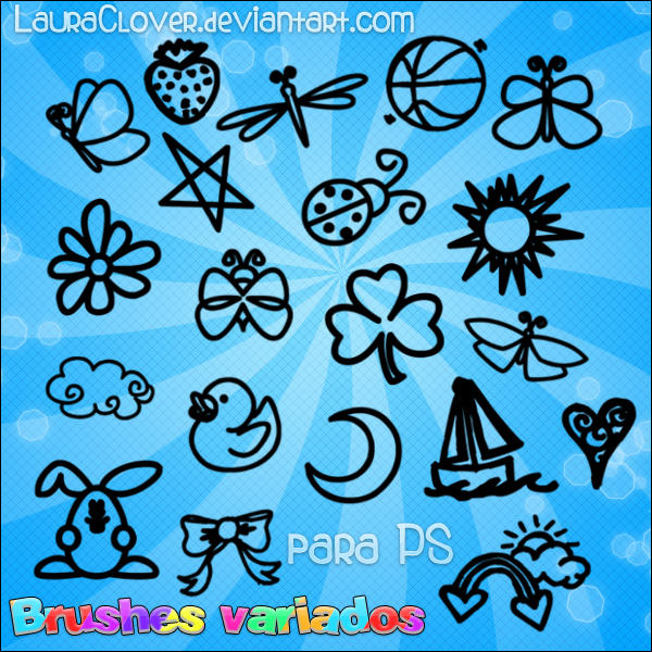 Brushes variados by LauraClover on DeviantArt
