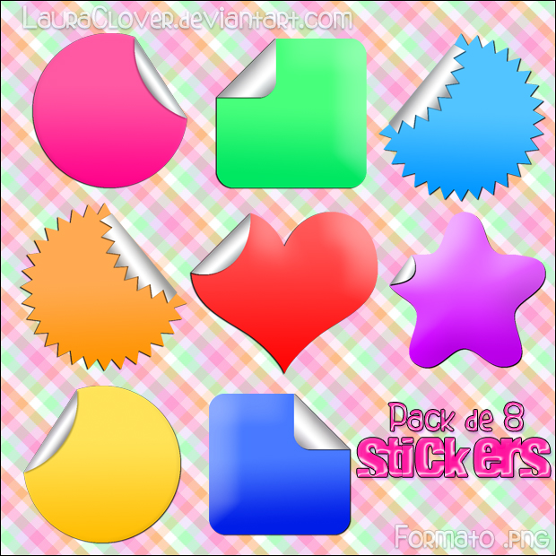 Pack de Stickers by LauraClover on DeviantArt