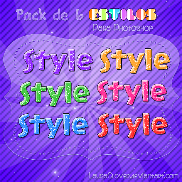 Pack de 6 estilos by LauraClover on DeviantArt