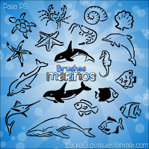 Pack de brushes Marinos by LauraClover on DeviantArt
