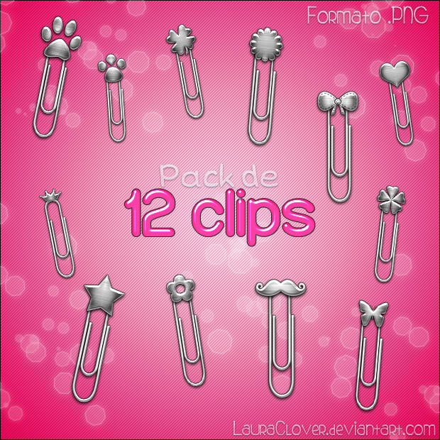 Pack de clips PNG by LauraClover on DeviantArt