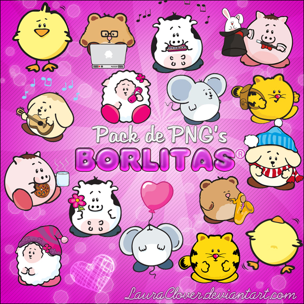 Pack de PNG's de Borlitas