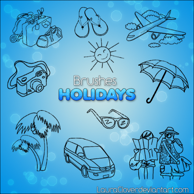 Pack de brushes Holidays by LauraClover on DeviantArt