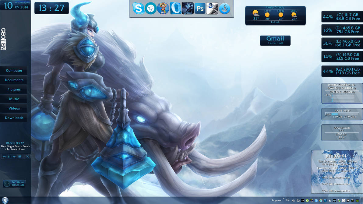 Winter Theme Skin By Geoten On Deviantart